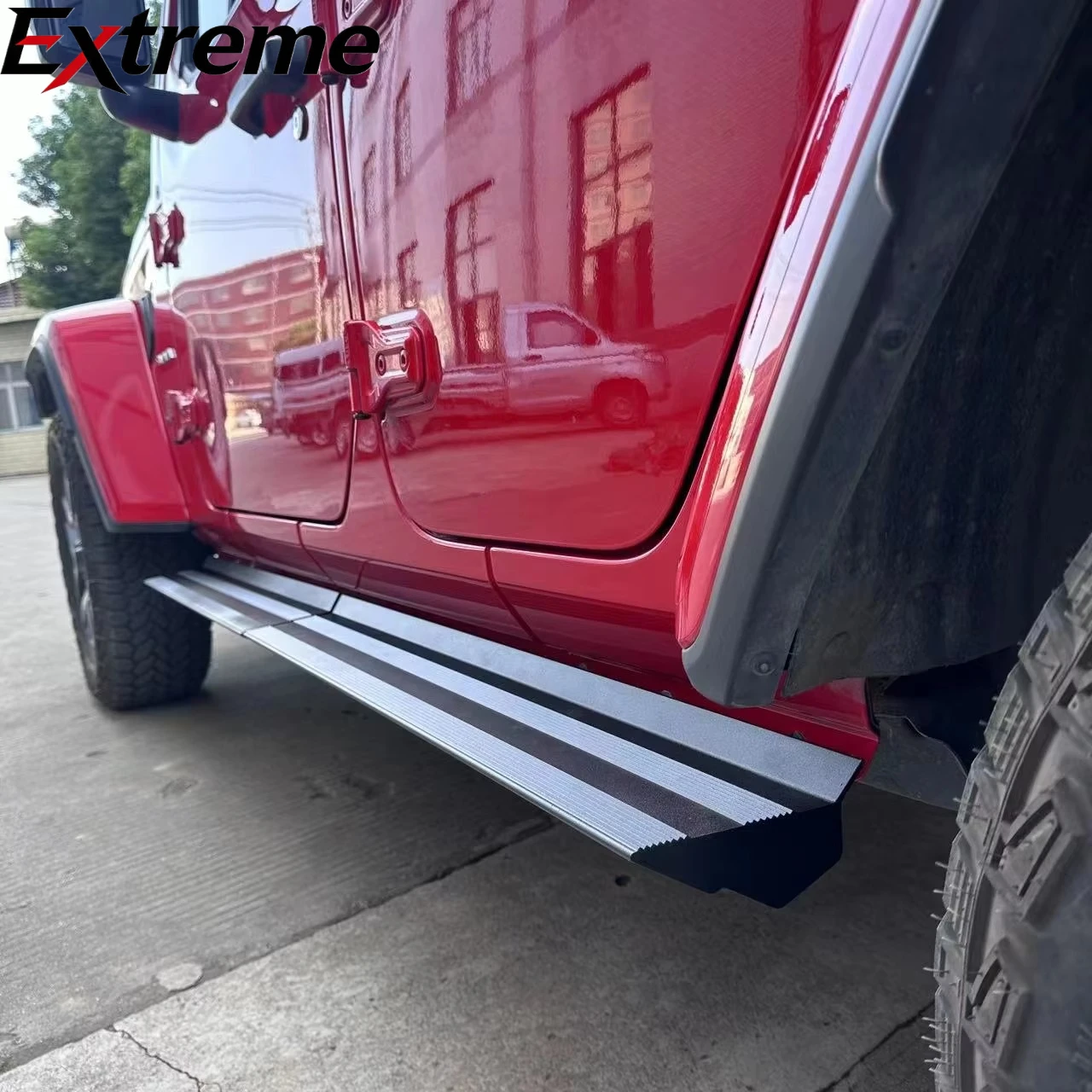 

Sports Aluminum Alloy Electric Full Set Side Step & Powered Run Board for Jeep Wrangler JL Screw Fixing 2/4 Door