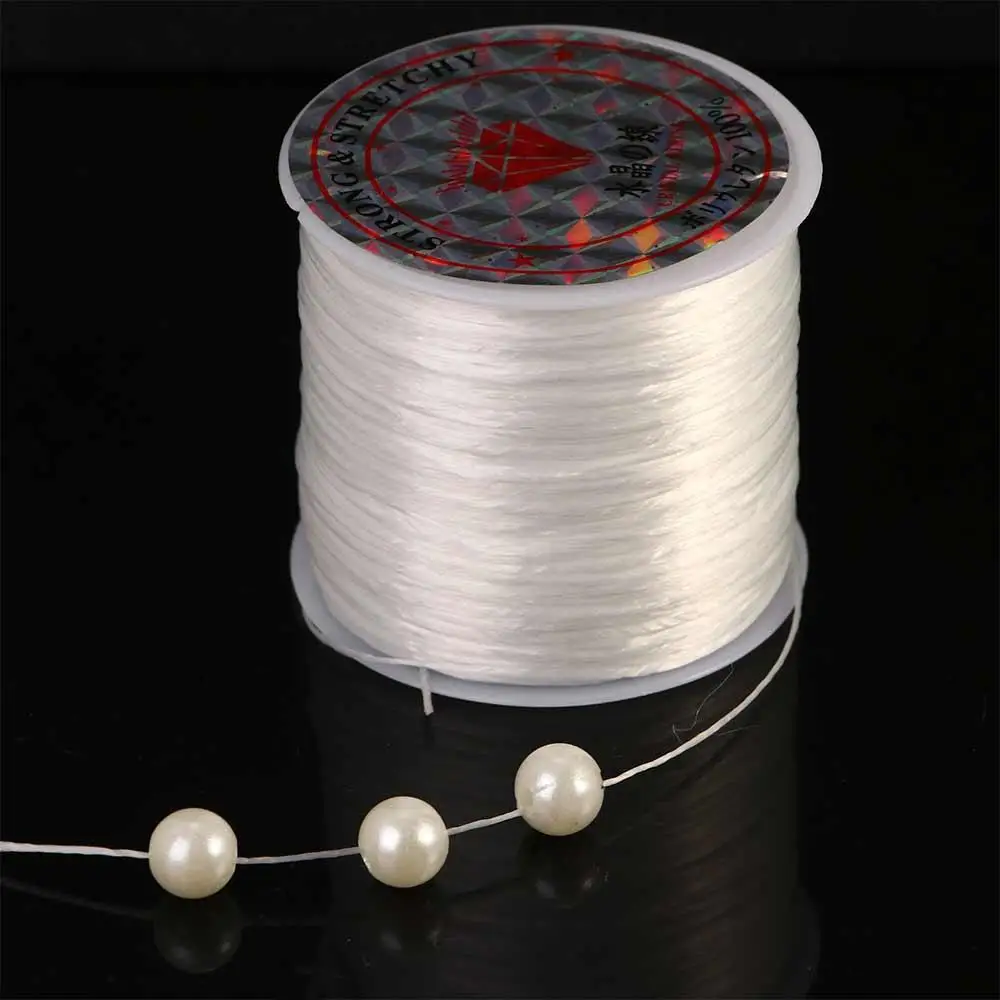 

Necklace Accessories 60m Rope Jewellery Making Elastic Bracelets Craft Beading Thread Bracelet String Fibre Wire Stretch Cord