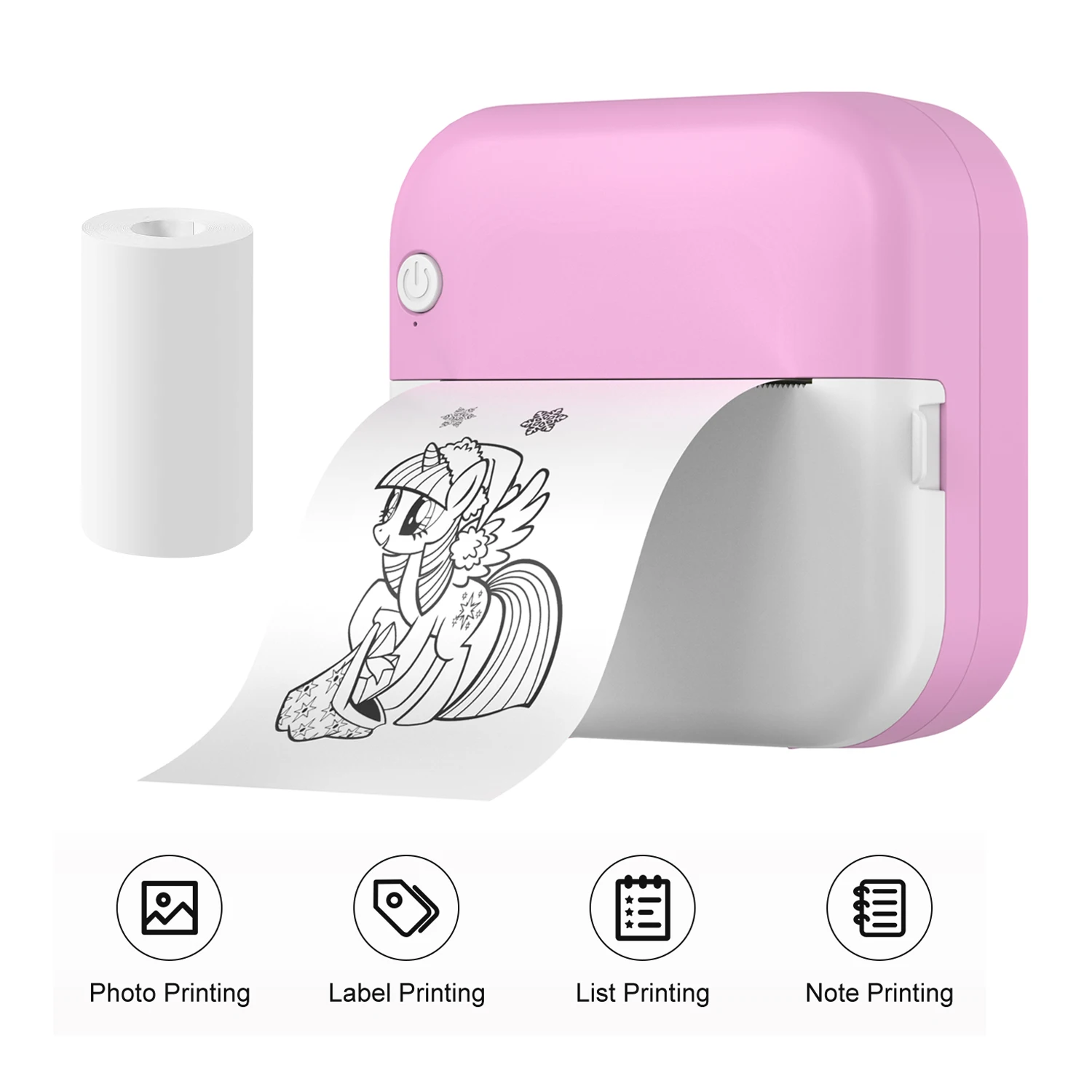 Portable Mini Printer Note Photo Label Memo Thermal Printing Bluetooth Wireless Inkless Printer 200dpi Impresora Portátil