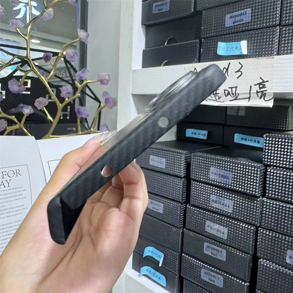 Caso genuíno de fibra de carbono para Samsung Galaxy Z, tampa traseira magnética, aramida real, fino, real, MagSafe, Fold 5