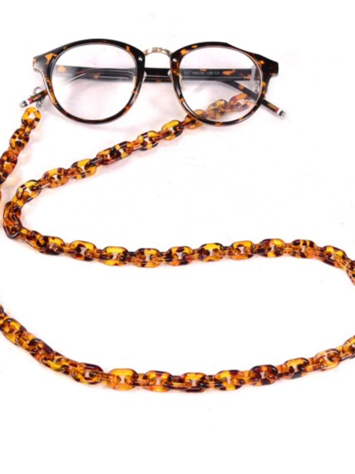 

Acrylic Mask Strap Faionable Tortoll Leopard Print Eyeglass Chain Sli Accory for Face Coverings And Glasses