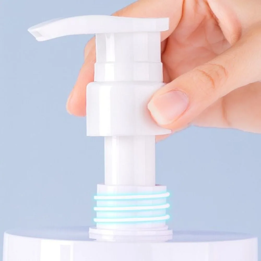 500/1200ml Pump Bottle Dispenser Wide Mouth Refillable Shower Bottles Clear PET Storage Bottle for Shampoo Conditioner Lotion