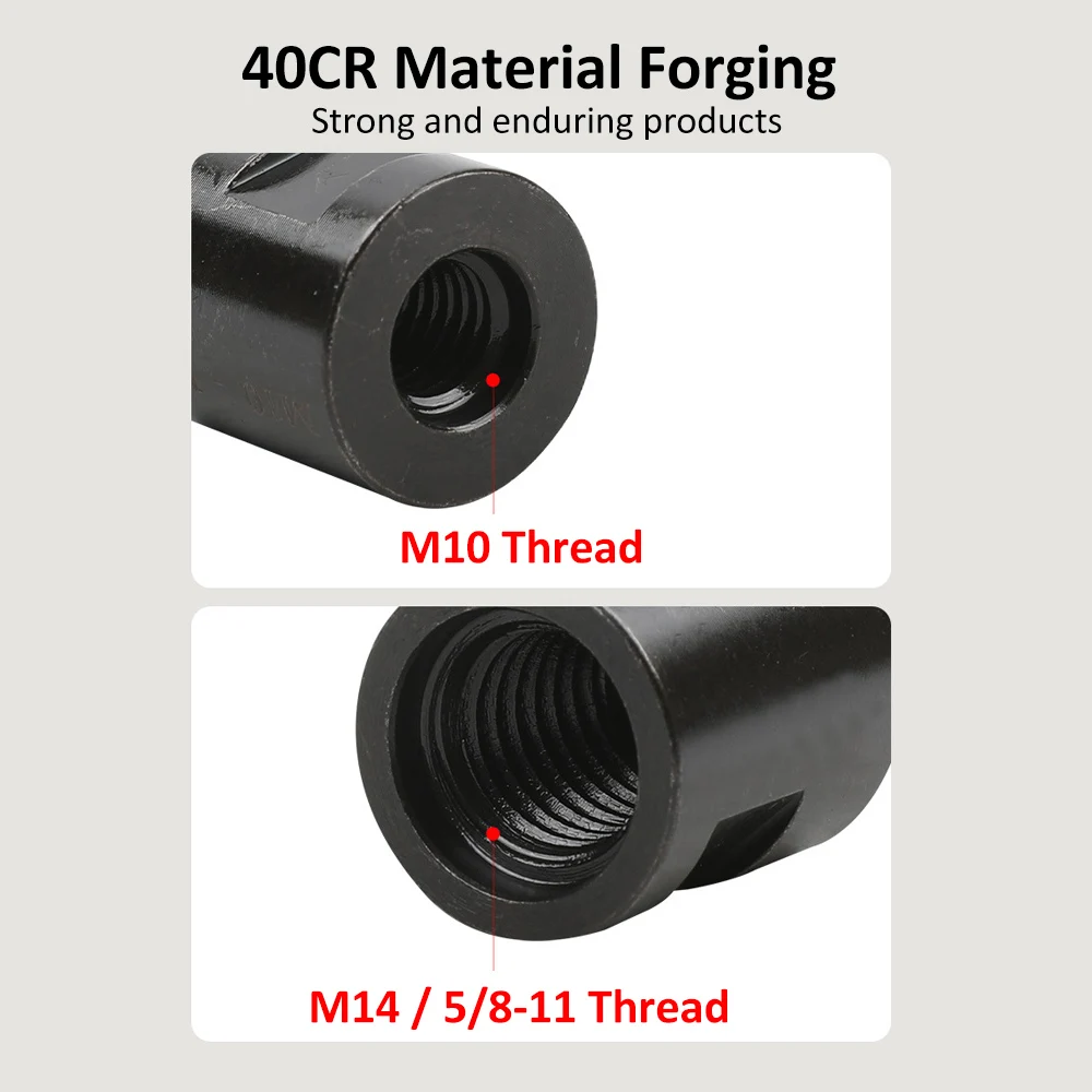 Angle grinder  to M10 thread converter adapter interface connector screw connecting rod nut groove  drill bit