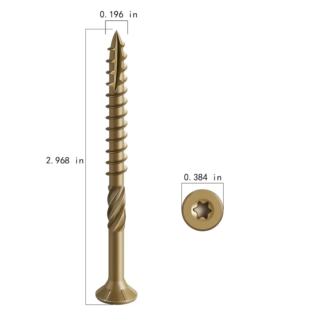 Exterior Wood Screws #10 x 3
