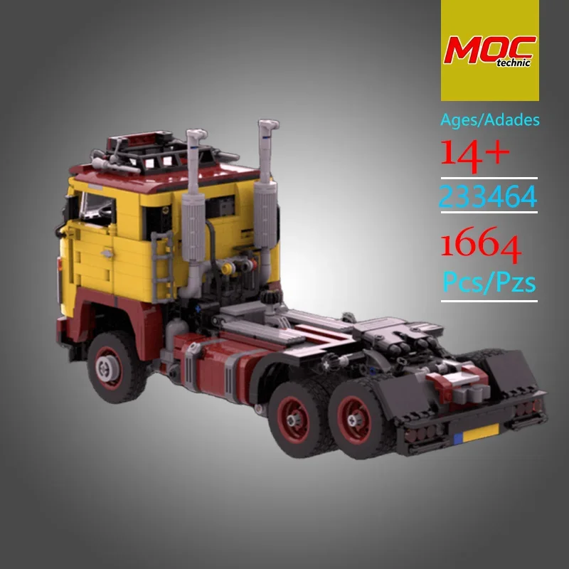 NEW Design MOC 141 6x2 Truck Simulated V8 Engine Technic Model-Trendy Educational Toy - Stress-Relief Toy - For Holiday Gifts
