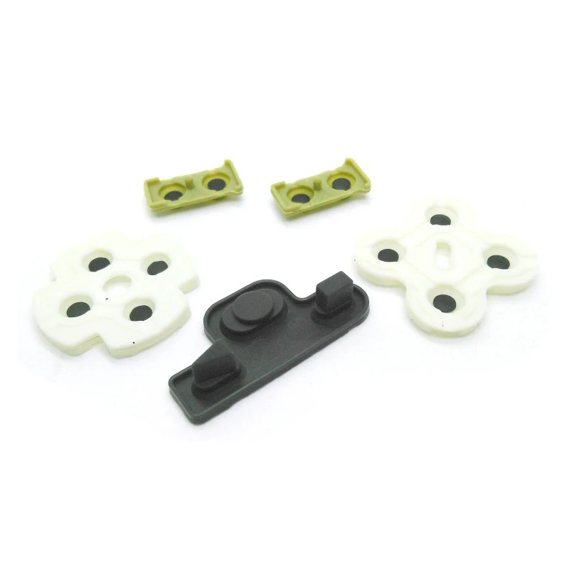 5pcs/set For PS3 Conductive Rubber Pads Replacement Silicone Keypad Repair Kit Controller Soft Rubber Button