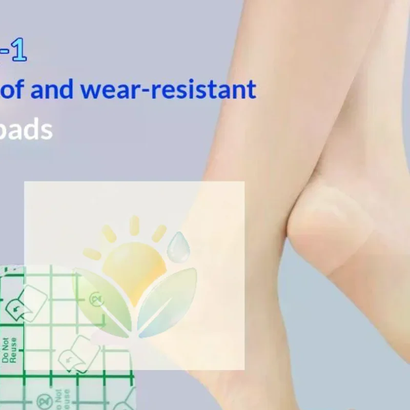 10Pcs Invisible Shoe Heel Liners Self-Adhesive Foot Care Stickers Gel Heel Protectors Anti-Blister Heel Pads Waterproof Cushion