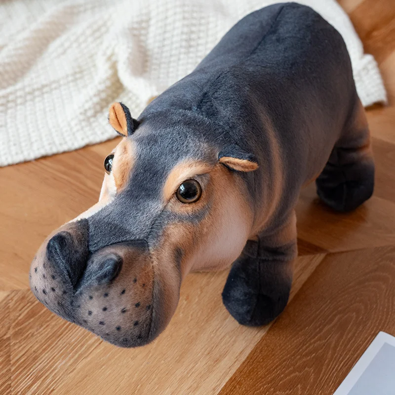 

Simulation Hippopotamus Plush Toy Simulation Standing Hippopotamus Toy for Kids Lovers Realistic Hippo Stuffed Soft for Children