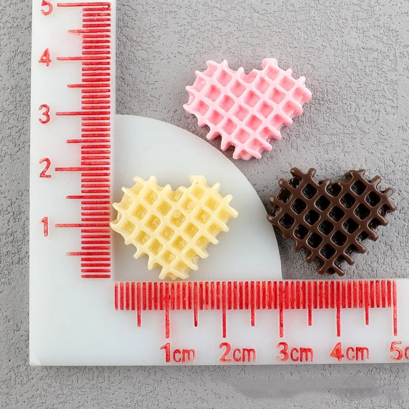 6 stücke 25*35 Simulation Schokolade Harz Flatback Cabochon Handwerk Dekoration Miniatur Lebensmittel Für DIY Puppenhaus Hause Dekoration – Detail 7