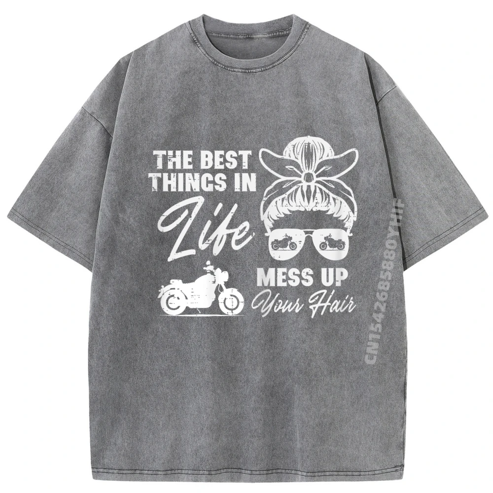 

Family Best Thing In Life Messy T-shirt Man Comfortable Luxury Designer Female Tops & Tees Summer Retro Washed Tee Shirt