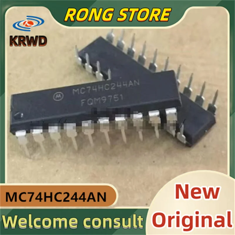 

10PCS MC74HC244AN New and original 74HC244AN MOT DIP-20
