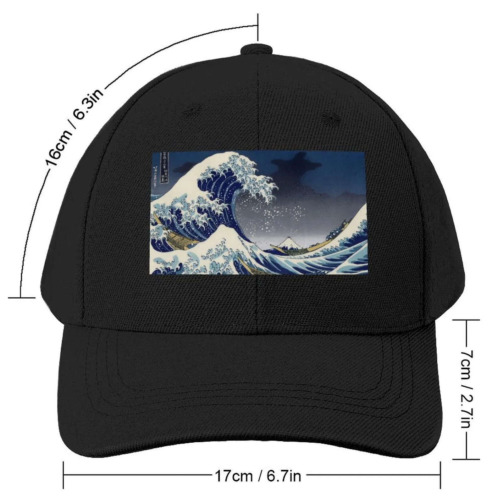 Great Wave: Kanagawa Night Baseball Cap cute sun hat Christmas Hat Sunhat Women's Beach Men's