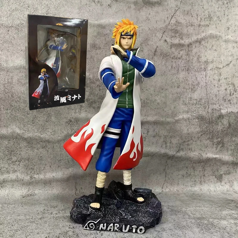 

25cm Anime Namikaze Minato Action Figures Model Naruto Figure Fourth Generation Namikaze Statue Pvc Collection Periphery Toys