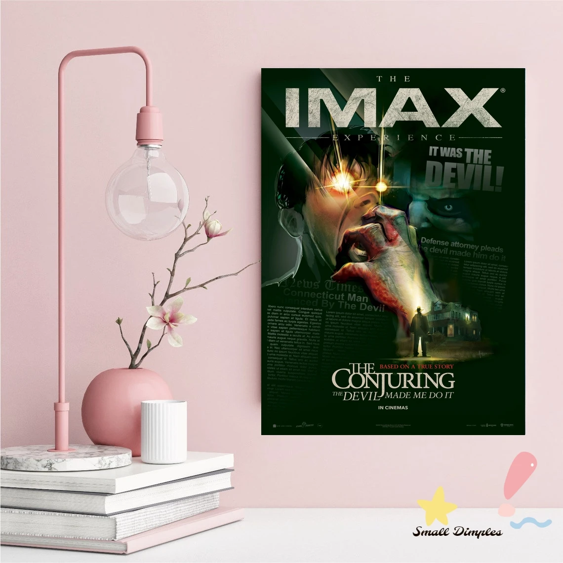 The Conjuring The Devil Made Me Do It ملصق الفيلم قماش الفن طباعة ديكور المنزل طلاء جدران (بدون إطار)