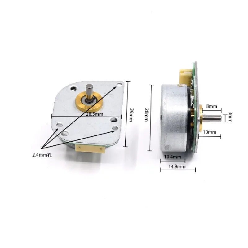 W2306BL‑2844 14.4V 6670RPM Three Phase Outer Rotor Brushless Motor for Robot Vacuum Cleaner Replacement Repair Use