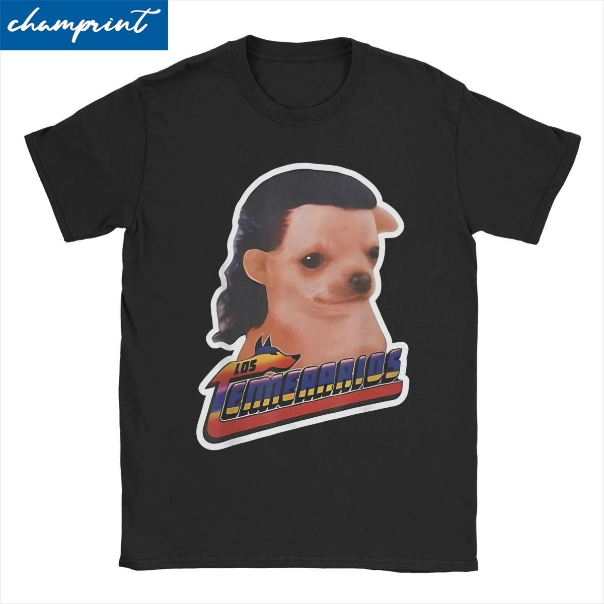 

Funny Los Temerarios Funny Dog Meme T-Shirts for Men Women Round Neck Pure Cotton T Shirt Short Sleeve Tees Gift Idea Tops