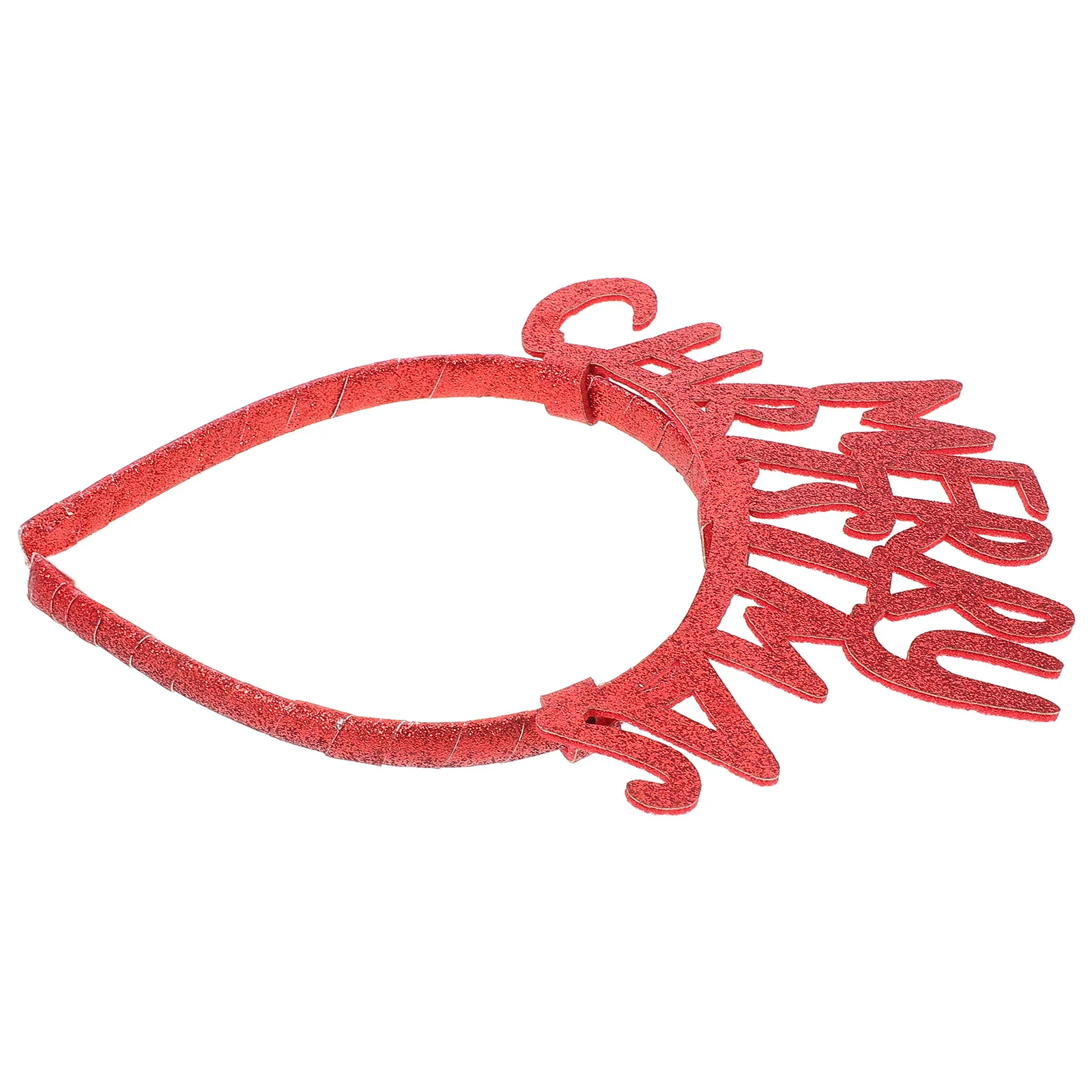 

Festive Christmas Headband for Glittery Merry Christmas Letter Hair Clip Party Event Hairband Holiday Decoration