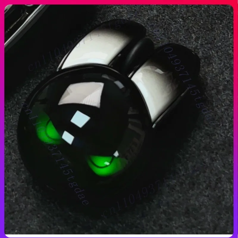 For MOFII M6C wireless dual-mode Bluetooth mouse office computer tablet, evil rabbit cool black luminous charging model