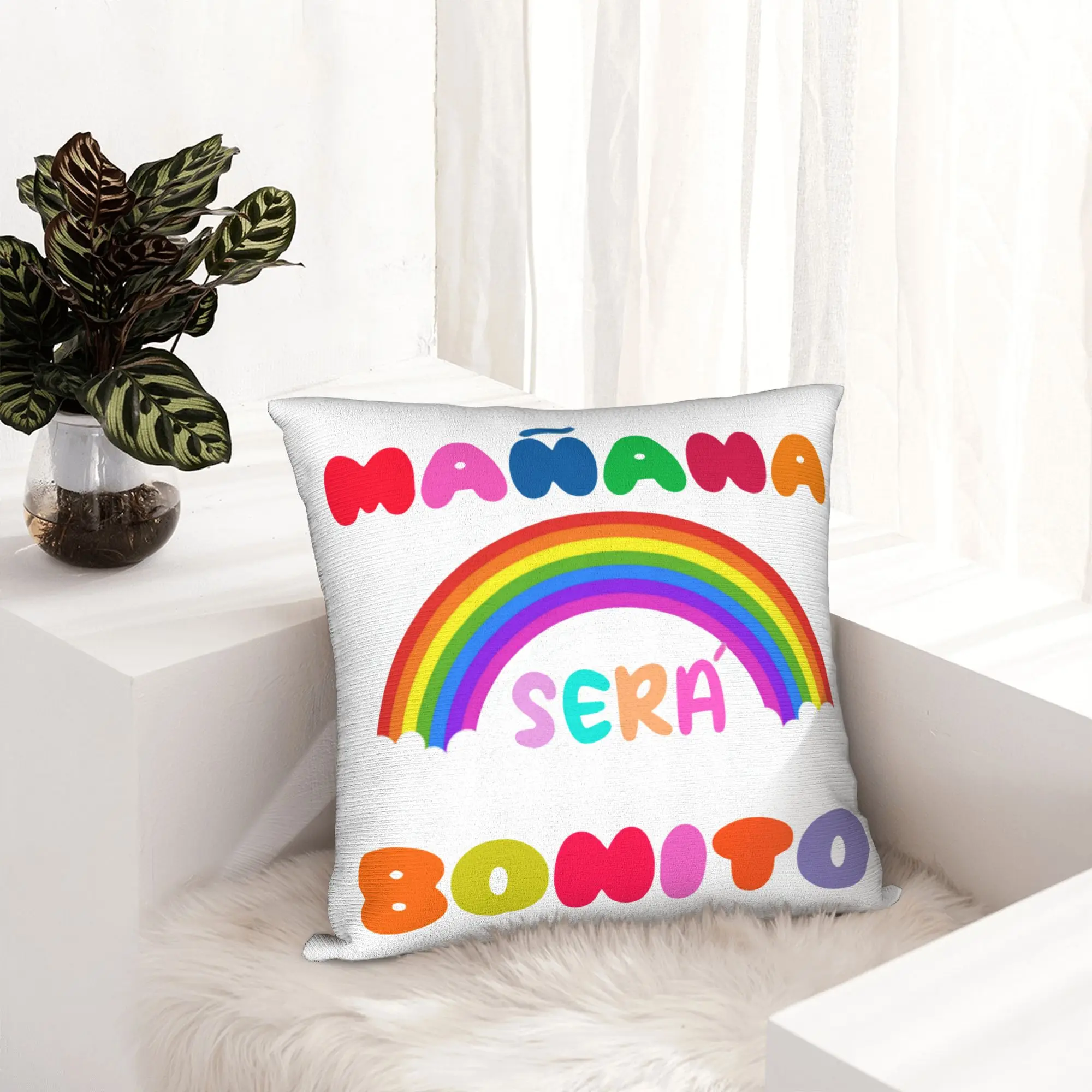 Manana Sera Bonito Karol G Pillowcase Printing Cushion Cover Decoration Music Throw Pillow Case Cover Seater Drop Shipping 40X40