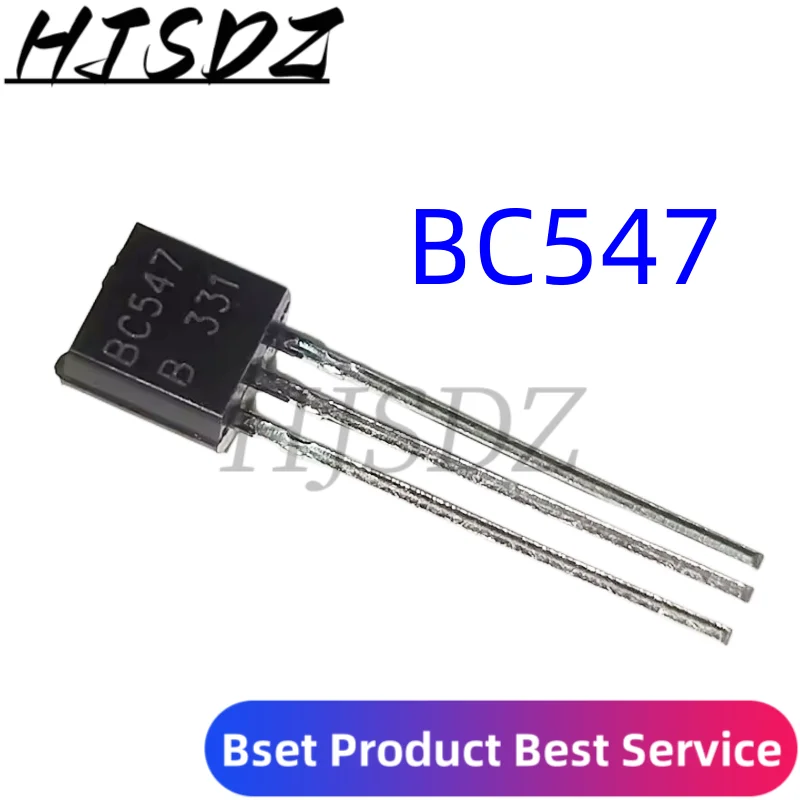 Transistor Uds BC547 + BC557 TO-92 50 Uds BC547B + 50 Uds BC557B TO-92 nuevo, 100