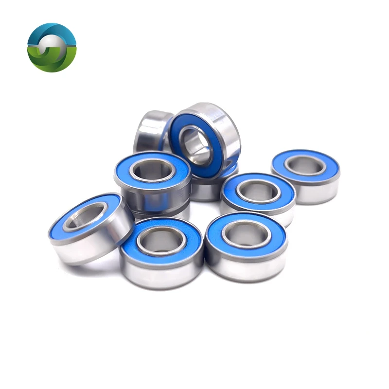 10PCS 5x8x2.5mm MR85RS High Quality MR Series Miniature Ball Bearings ABEC-7 5 8 2.5 Blue Seals Model Bearing