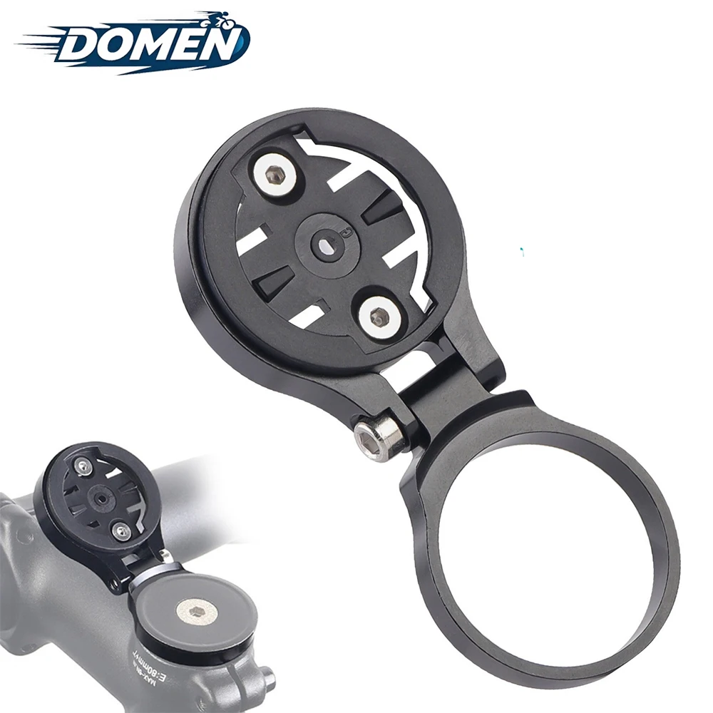 Suporte de Computador para Bicicleta DOMEN, Suporte Ajustável para Cronômetro de Bicicleta, Suporte de Computador para Tampa Superior do Guidão para Acessórios de Bicicleta Garmin