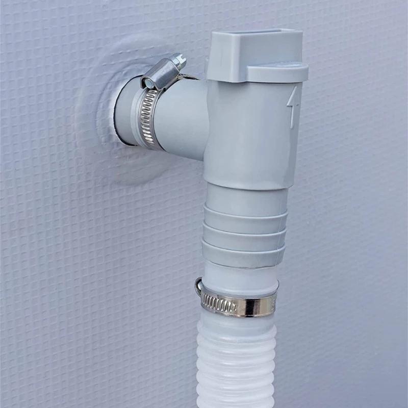Pool Filter Pump Adapter PVC On/Off Plunger  Swimming Pool Hose Adapter