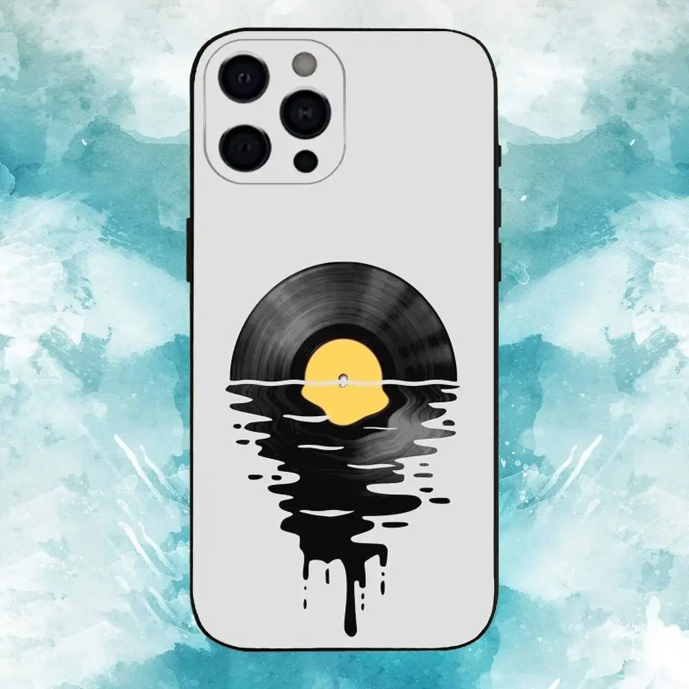 DJ A-Art Vinyl Record   Phone Case For iPhone17,16,15,14,13,12,11 Plus,Pro Max Soft Black Cover