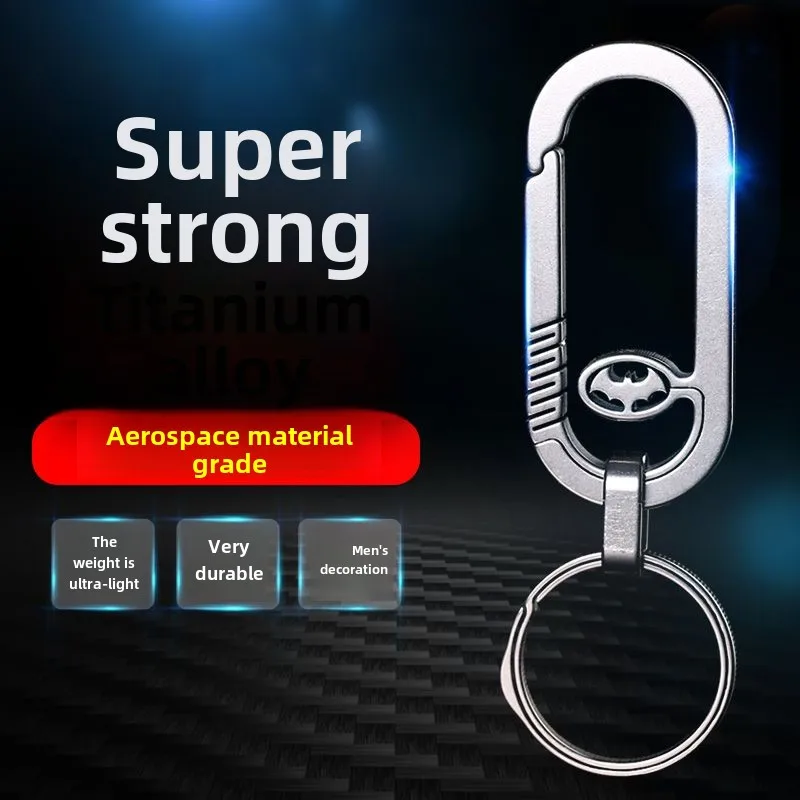 New  Alloy  Chain Man Waist Mounted Key  Car Key Ring Key Chain Pure Titanium  Hanging