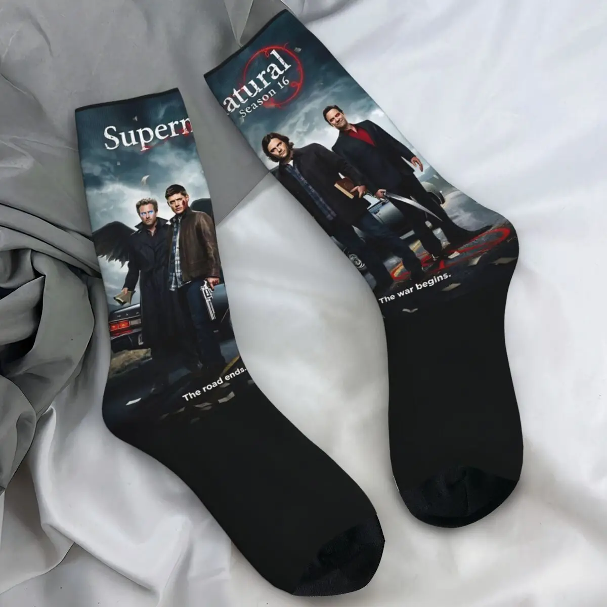 دين وينشستر جوارب تلفزيون خارقة للطبيعة جوارب كاواي جوارب ربيعية مضادة للانزلاق للنساء والرجال جوارب ناعمة قابلة للتنفس #1