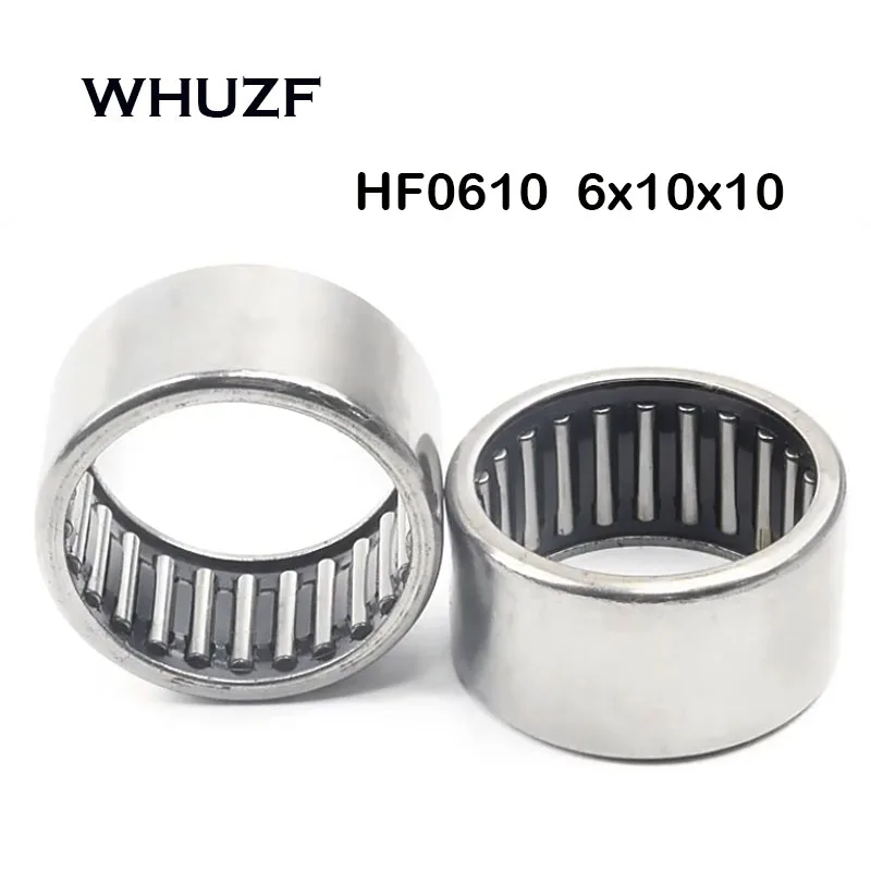 

HF0610 Needle Roller Bearing 6*10*10 mm ( 10 PCS ) Drawn Cup Single Way Needle Roller Clutch HF061010 One Way Roller Bearings