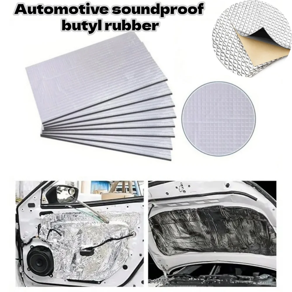Automotive Soundproof Butyl Tape Shock-absorbing Noise Reduction Self Adhesive Waterproof Damping Pad Car Interior Accessories