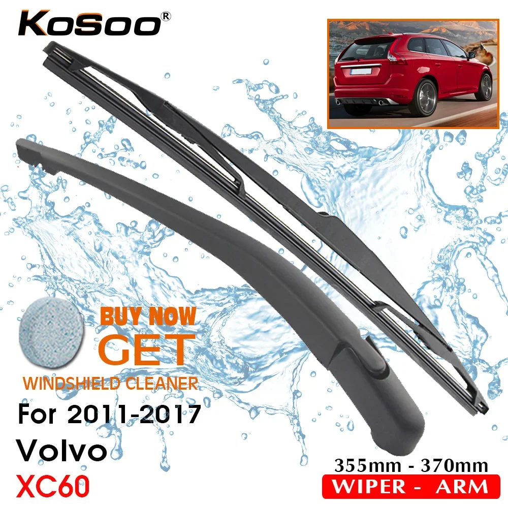 

KOSOO Auto Rear Car Wiper Blade For VOLVO XC60,355 mm 2011-2017 Rear Window Windshield Wiper Blades Arm,Car Accessories