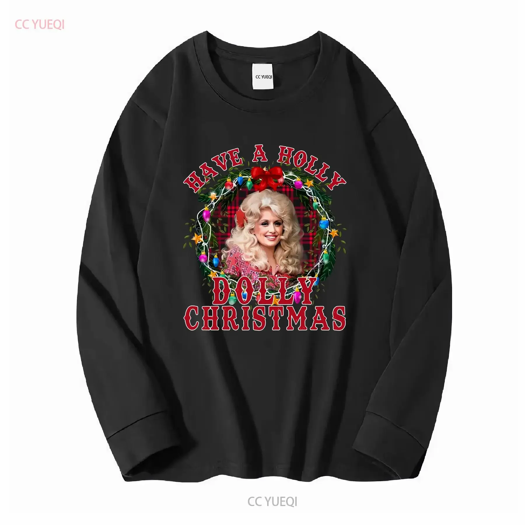 SALE _Have A Holly Dolly Christmas T Shirt Parton SweaT vintage Washed Comfortable Casual streetwear designer clothes graphic image 3