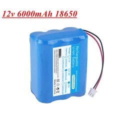 Upgrade 6000MAH 12V Lithium-ion Battery pack For Monitor Ups CCTV Camera 18650 3S2P 12.6V Battery accessories
