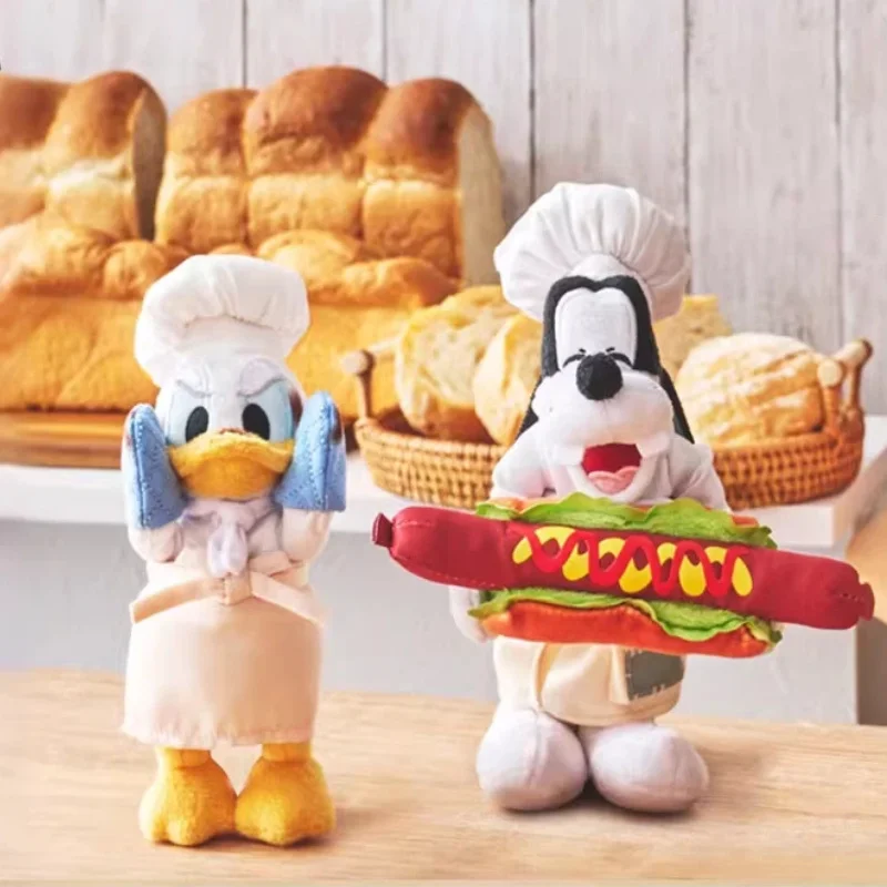 

Плюшевый брелок Disney Mickey Baking Series: Дональд Дак, Гуфи, Микки Маус — мягкая игрушка-подвеска для сумки, украшение для рюкзака, праздничный подарок