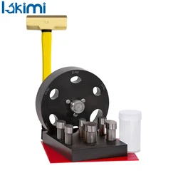 Strumento per la creazione di gioielli in metallo fai da te oro argento taglio di stampi Set completo di 6 dimensioni nell'ovale Cabochon Disc Cutter Hammer LK-CS01