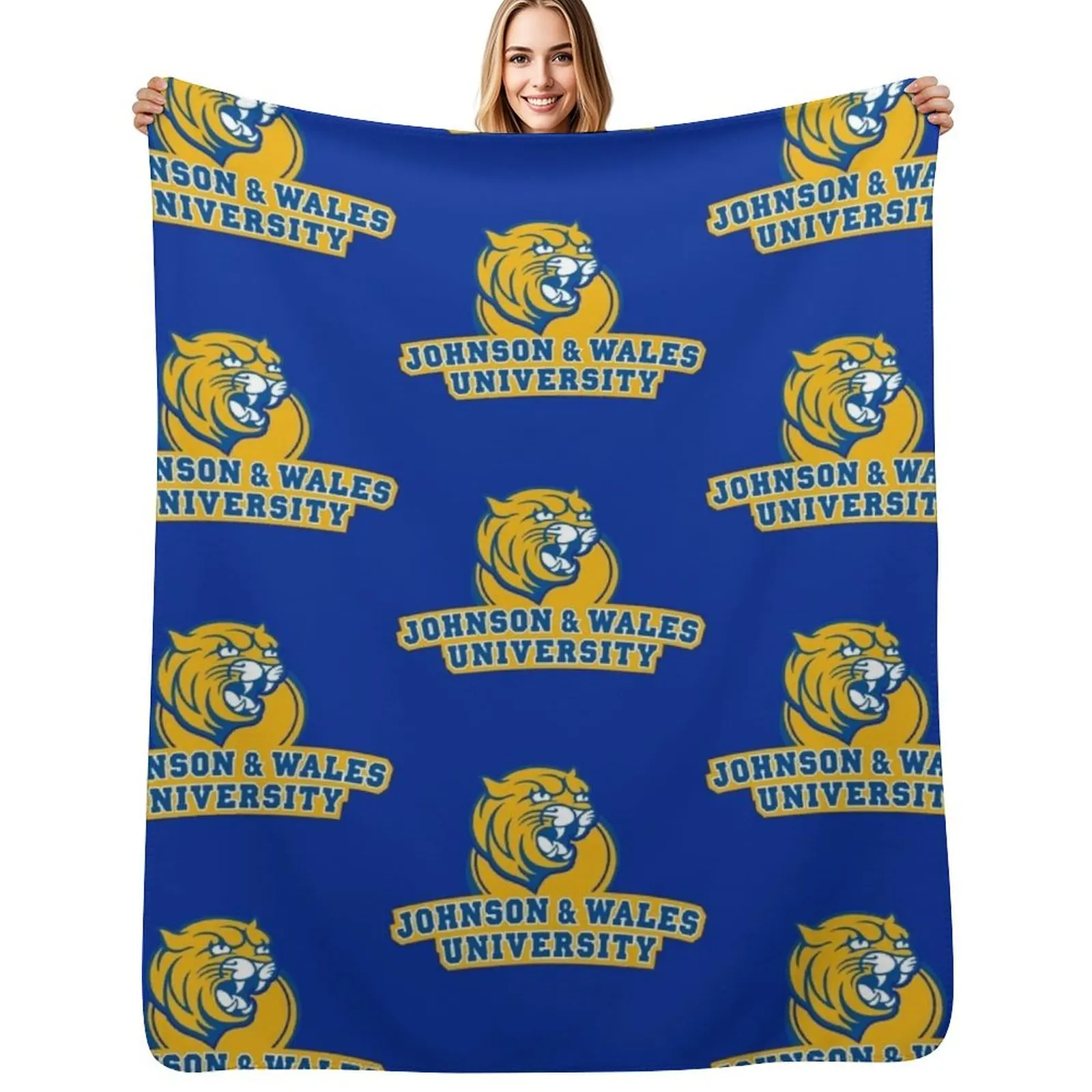

JWU Wild Cats Throw Blanket Hairys Retros Blankets