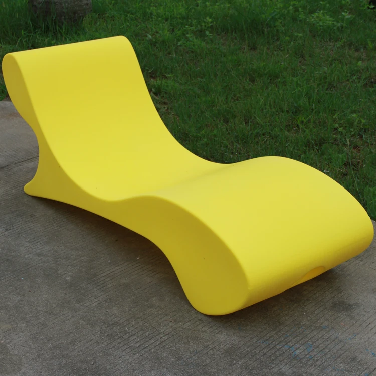 Plastic Outdoor Swimming Pool Sun Lounger Beach Garden In Water Pool Chair Daybed Hotel Swimming Pool Deck Chair