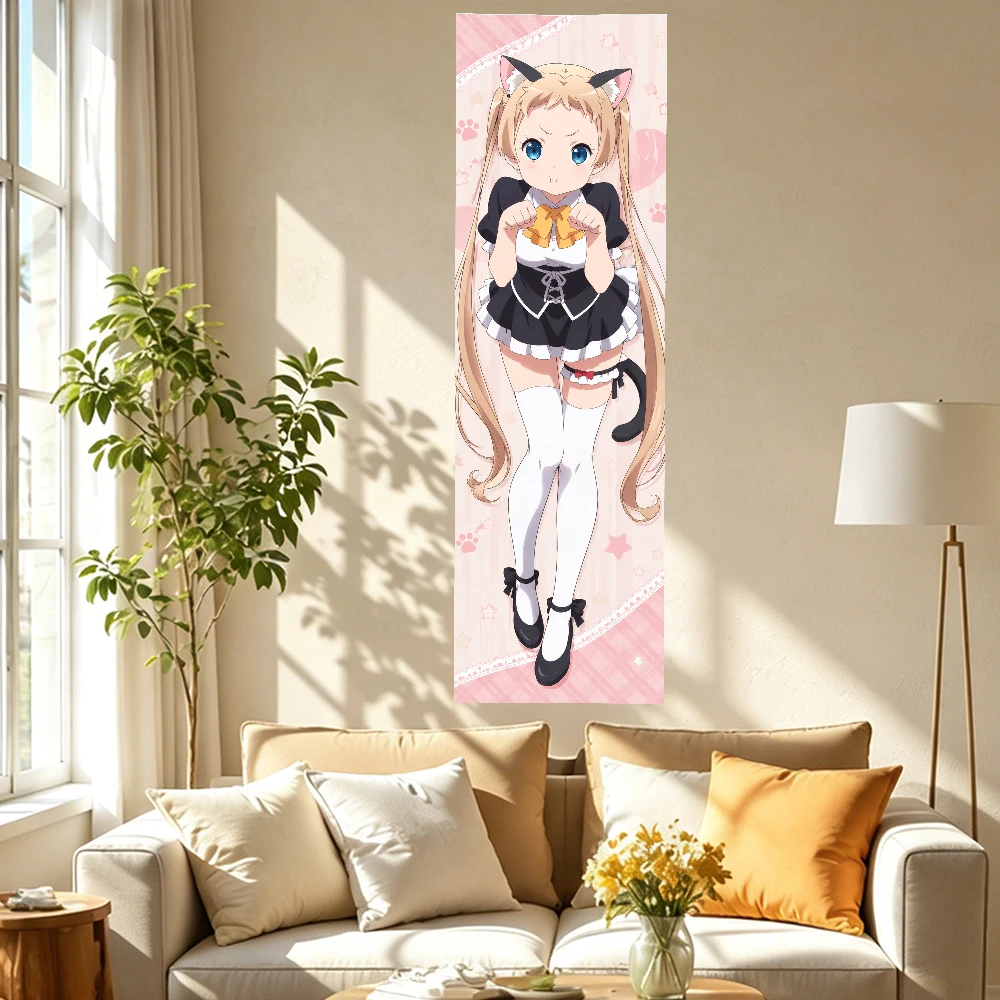 Love C-Chunibyo Sanae Dekomori Tapestry Wall Hanging Cat Ears Tail Maid Cute Anime Vertical Poster Bedroom Dorm Decor Fans Gifts