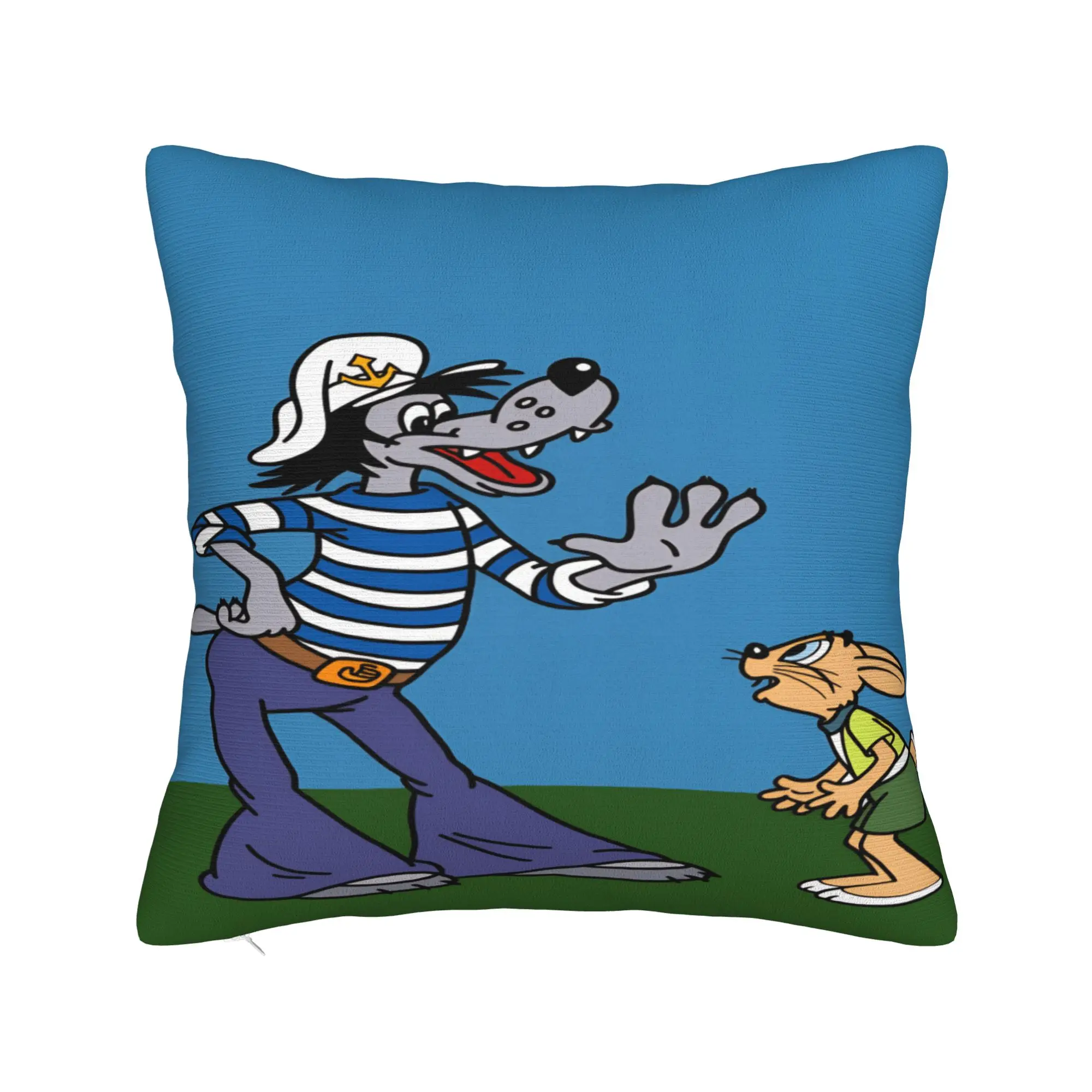 Russian Anime Nu Pogodi Pillowcases  Morden Pillow Case For Sofa Couch Bed Living Room Custom Pillow Cover