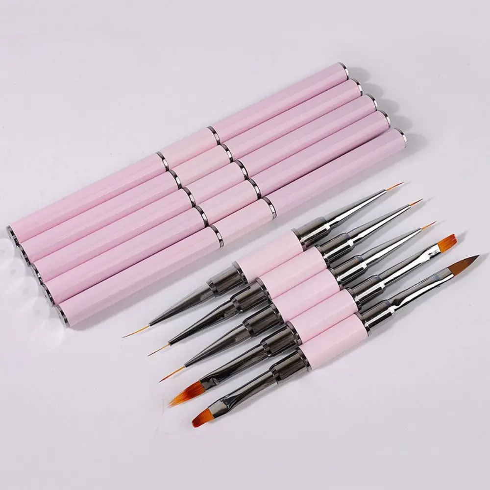 

Acrylic Brushes Set Thin Liner Dual-ended Nail Art Brush Manicure Tools Flower Painting Drawing