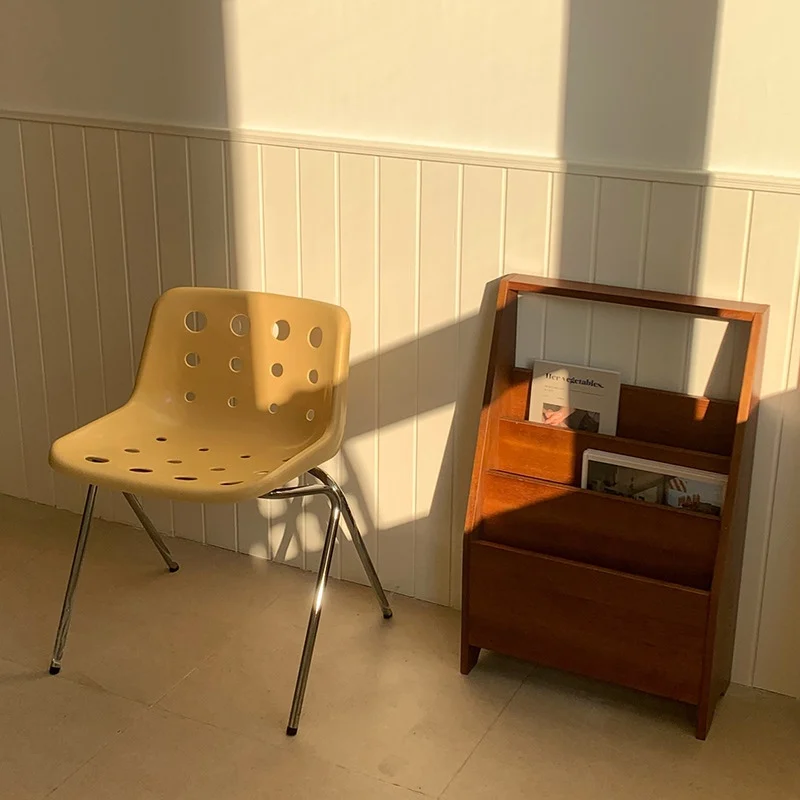 Cute Cheese Chair Celebrity Cheese Chair Retro Photo Hole Chair Simple Backrest Home Dining Chair Cafe Modern Simplicity