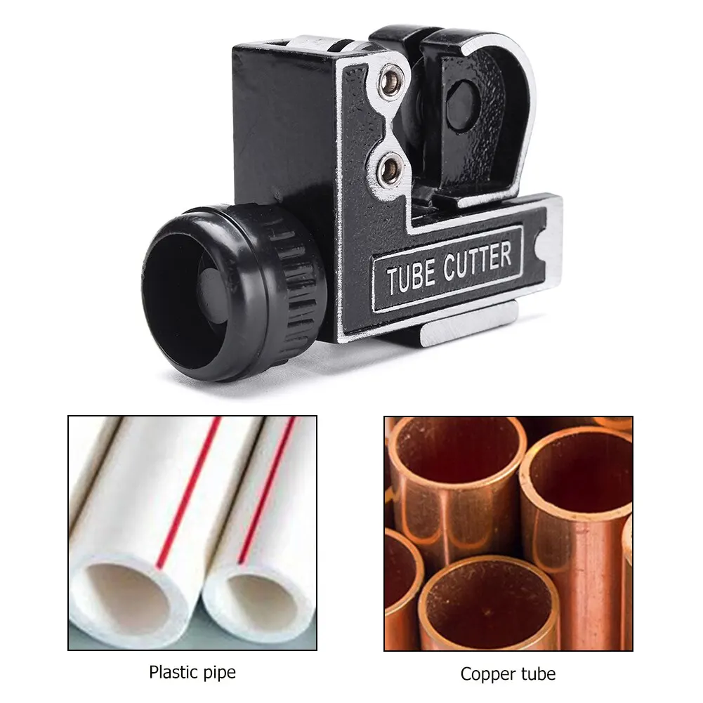 Miniature Manual Copper Tube Cutter 3-28MM 1/8" To 1-1/8" Steel Aluminum Small Metal Cutting Tool Cutter Access Portable Cutter