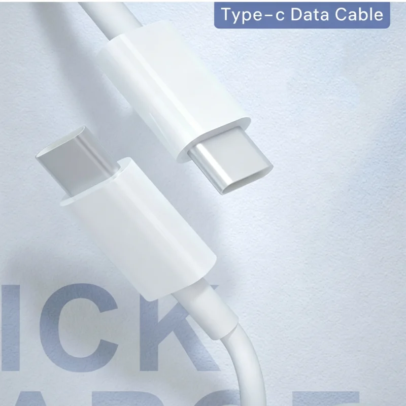 USB C to USB C 60W Fast Charger Cable High Speed Data Transfer Wire 1/1.5/2 Meter For Cellphone Laptop，Micro USB 0.3m Cable