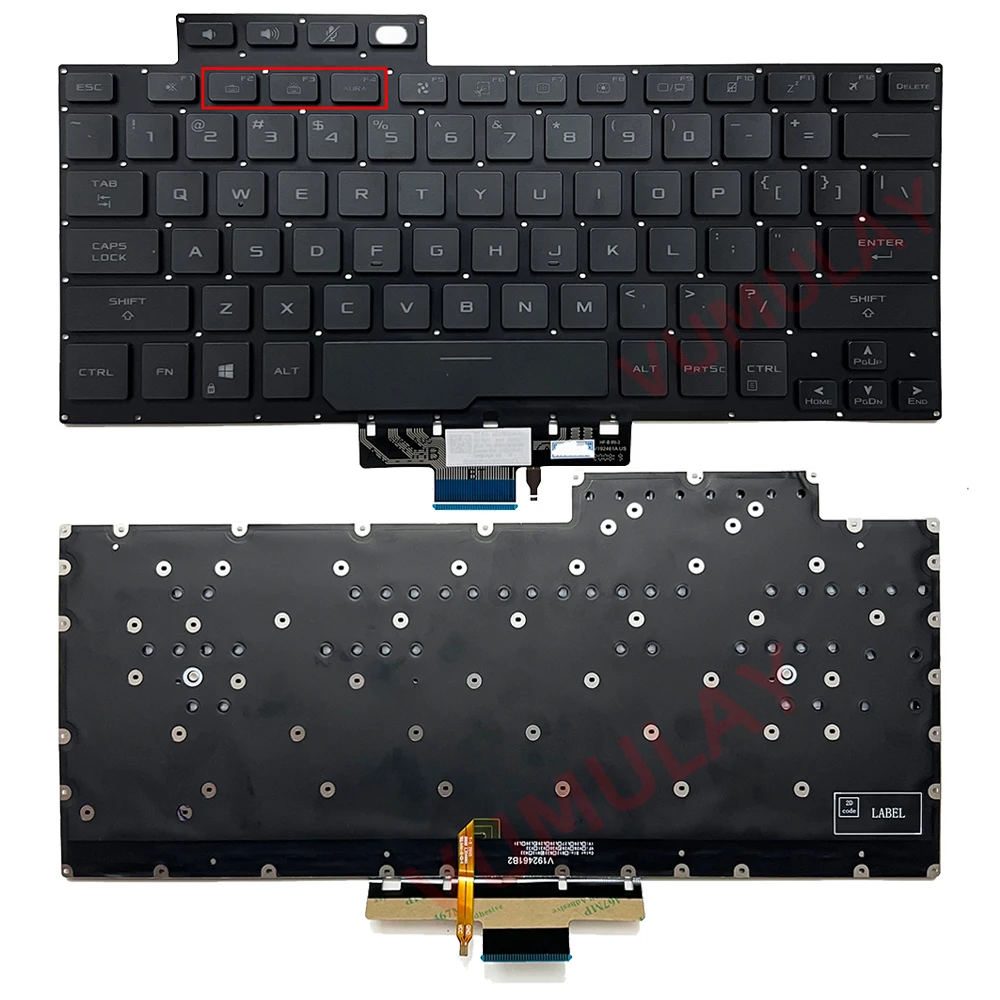 Teclado dos Euafrancêspara Asus Rog Zephyrus G14 Ga401 2023 Ga401i Ga401qc Ga401qe Ga401qh Ga401qm Ga401ihr Ga401iv Ga401u Ga401qm Ga401qm