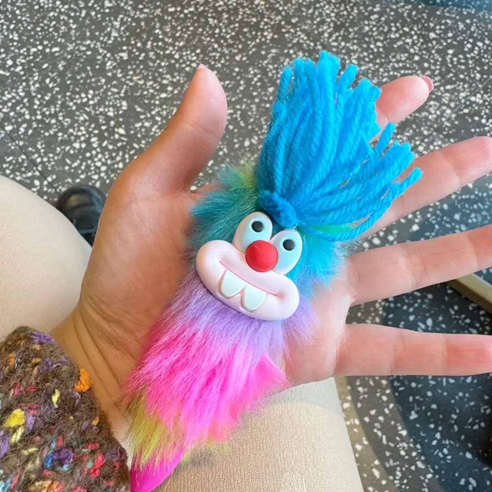 Bucktooth Rabbit Children's Plush Pen Iridescence Handwriting Rainbow Signature Pen Sausage Mouth Neutral Gel Pen