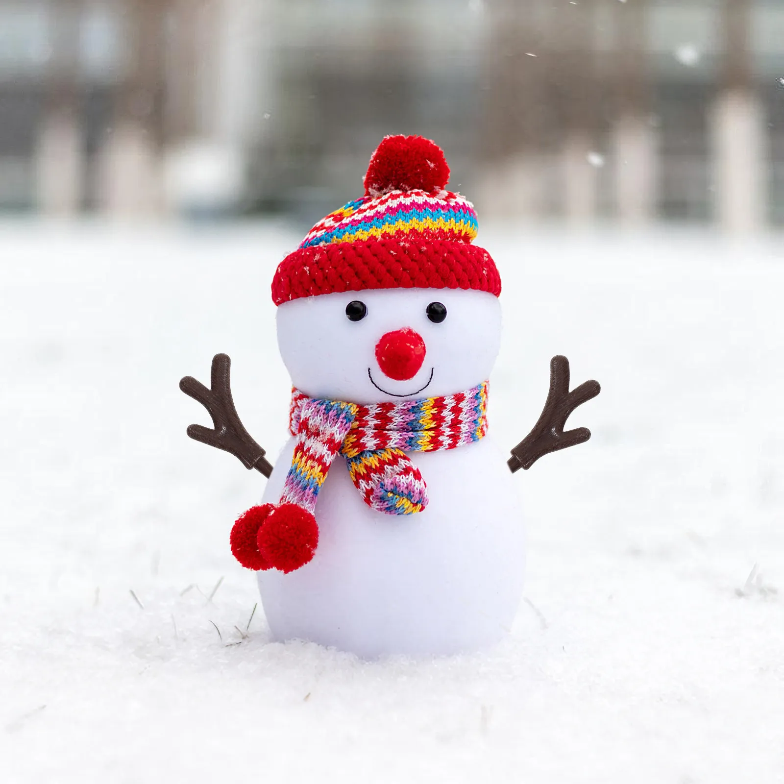 

100Pcs Stylish Plastic Snowman Hand Pieces Real Look Antlers Craft Ideal Gift Christmas Decor DIY Accessories Home Decoration