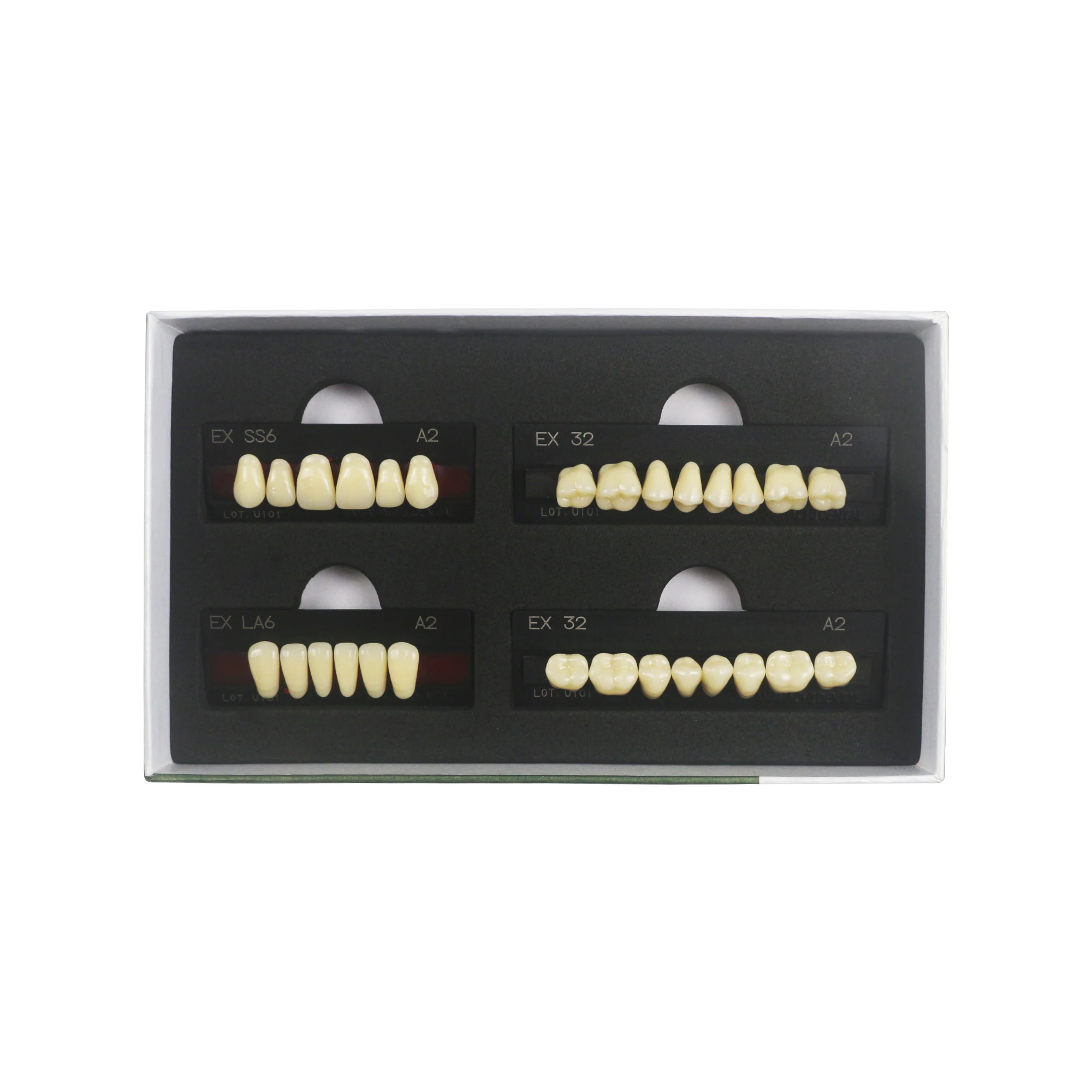 28pcs/box Yamadachi EX Synthetic Resin Teeth Crown Teeth / Plastic Steel Teeth Extra Hard Type Dental Restoration Veneers