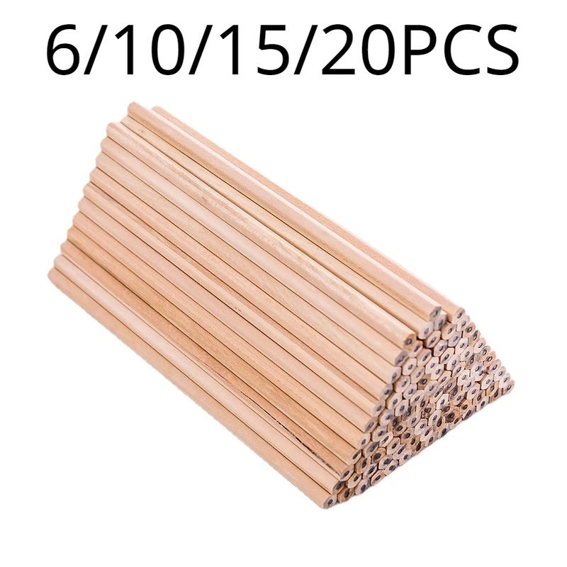 6/10/20pcs Eco-friendly Natural Wood Pencil Black Non-toxic Standard HB Pencil Stationery Sketch Pencil Office School Supplies